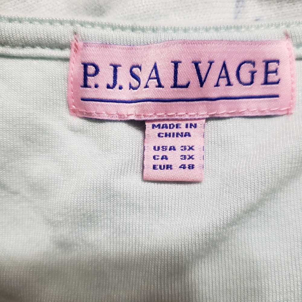 PJ Salvage Floral Nightgown - Blue Floral - Picture 6 of 6